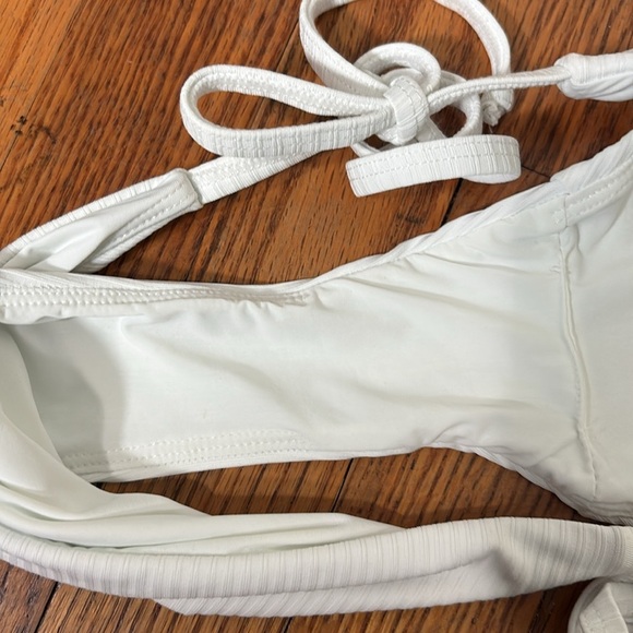 Andie‎ String Bikini Set Ribbed White size S NWT/NWOT Classic Minimalist - Picture 5 of 8